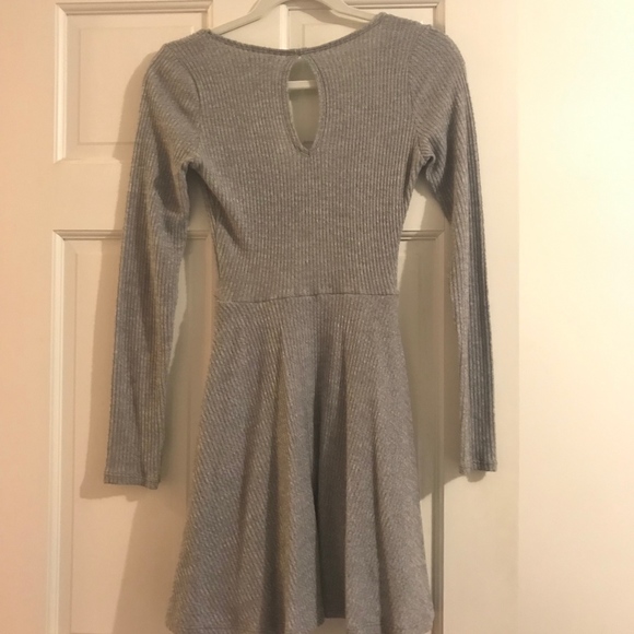 Hollister Grey Knit Skater Dress - Picture 2 of 3